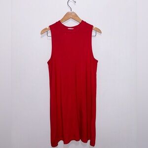 BB Dakota Red Sleeveless Jersey Dress